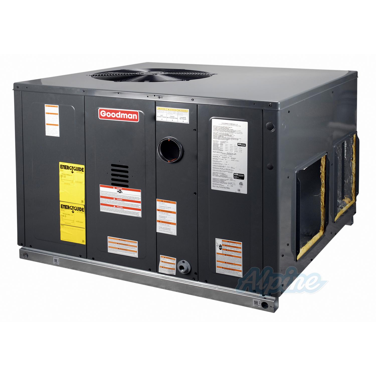 Goodman GPGM33604041 3 Ton Cooling / 40,000 BTU Heating, 13.4 SEER2